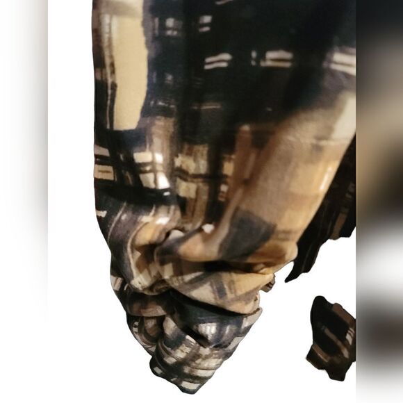 Dress Barn Ruched Open Front Jacket Size 14/16 - Picture 4 of 9